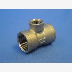 304 Stainless Tee 1" x 1/2"